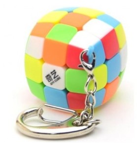 Cubo De Rubik Qiyi Mini 3.5cm Llavero 3x3 Stickerless