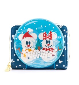 Monedero Loungefly Disney Minnie Y Mickey Muñecos De Nieve