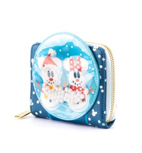 Monedero Loungefly Disney Minnie Y Mickey Muñecos De Nieve