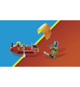 Playmobil Rescate Maritimo : Rescate De Kitsurfer Con Bote