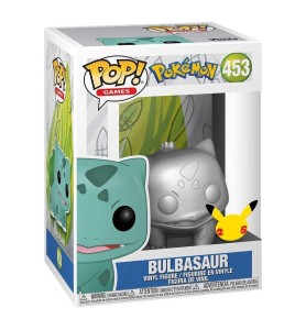 Funko Pop Jumbo Pokémon S6 Bulbasaur Plateado Efecto Metalico 10" Edicion Especial Exclusivo 59874