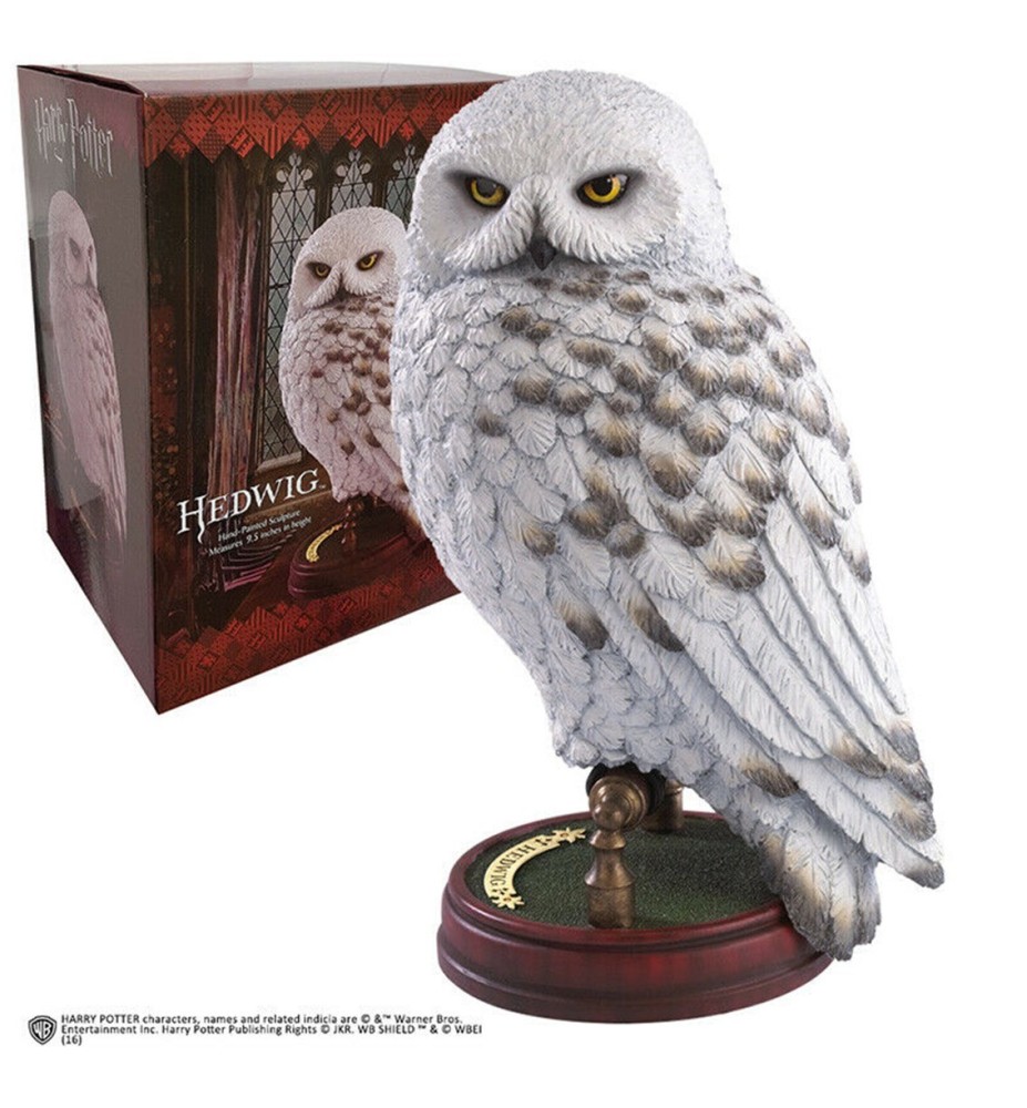 Figura The Noble Collection Harry Potter Criaturas Magicas Estatua Resina Hedwig 24 Cm