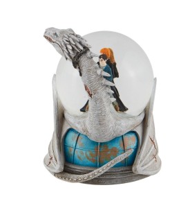 Figura Enesco Bola De Agua Decorativa Harry Potter Dragon Ucraniano Harry Ron Y Hermione