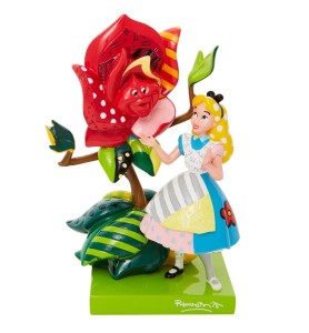 Figura Enesco Disney Alicia En El Pais De Las Maravillas Alicia Hablando Con La Rosa