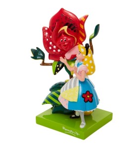 Figura Enesco Disney Alicia En El Pais De Las Maravillas Alicia Hablando Con La Rosa