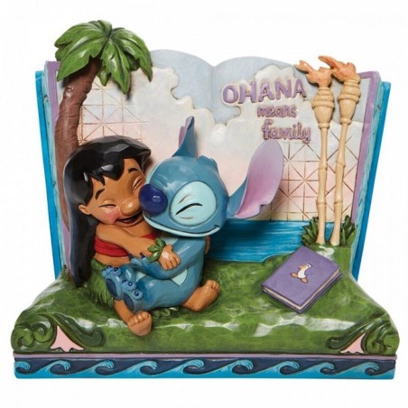 Figura Decorativa Enesco Disney Lilo & Stitch Libro Ohana