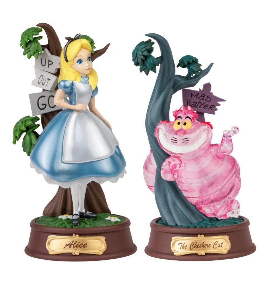 Set De 2 Figuras Mini Dstage Disney Alicia En El Pais De Las Maravillas Color Especial