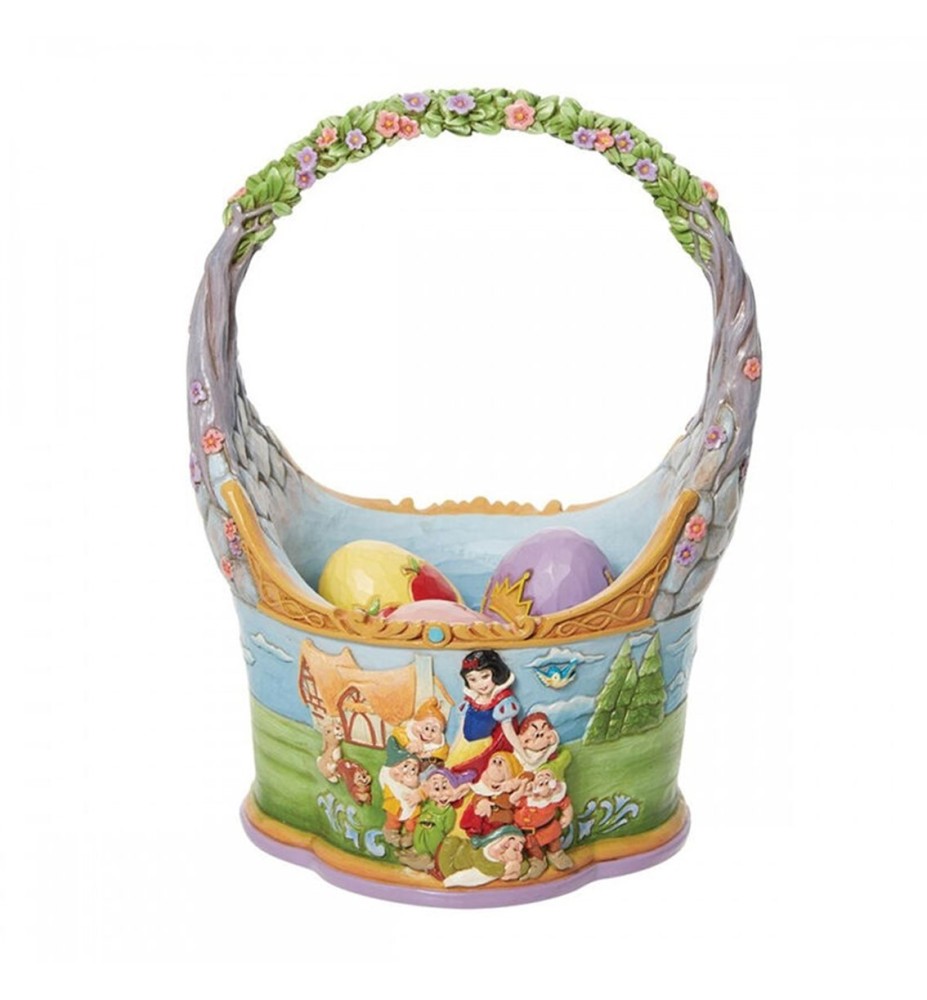 Cesta De Pascua Enesco Con 3 Huevos Blancanieves