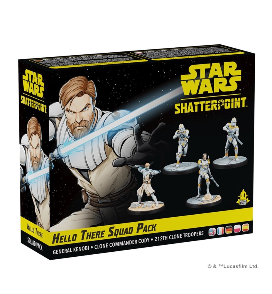 Juego De Mesa Star Wars Shatterpoint Hello There General Obi - Wan Kenobi Squad Pack