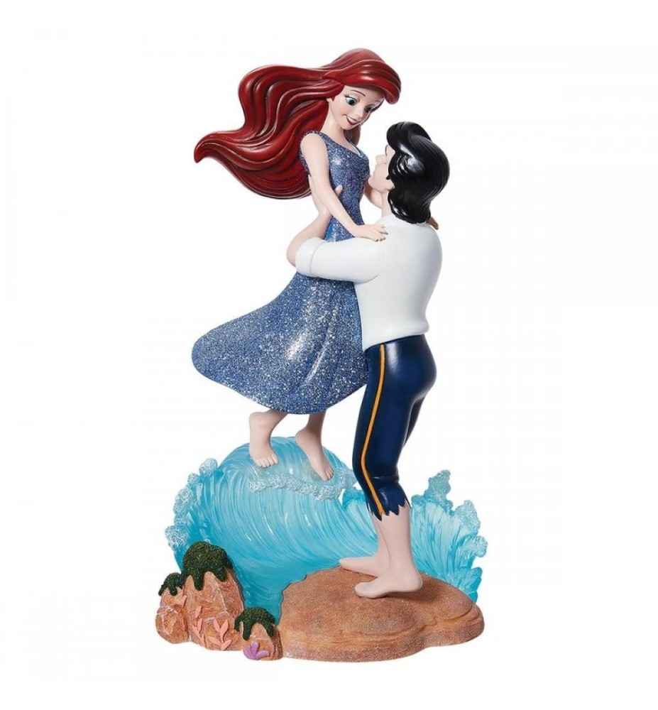 Figura Decorativa Enesco Disney La Sirenita Ariel Y El Príncipe Eric En Ola