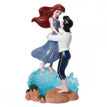 Figura Decorativa Enesco Disney La Sirenita Ariel Y El Príncipe Eric En Ola