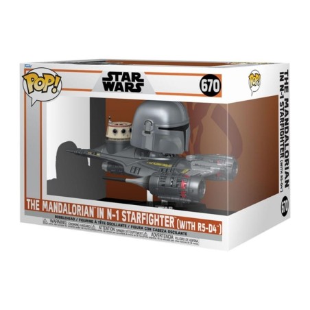 Funko Pop Rides Mandalorian Mandaloriano & N - 1 Starfighter 76549