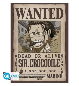 Póster Gb Eye One Piece Wanted Crocodile Wano