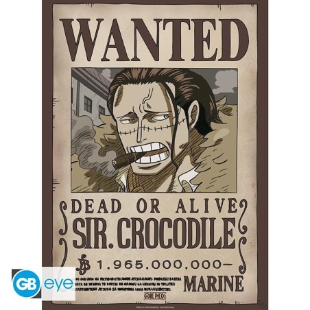 Póster Gb Eye One Piece Wanted Crocodile Wano