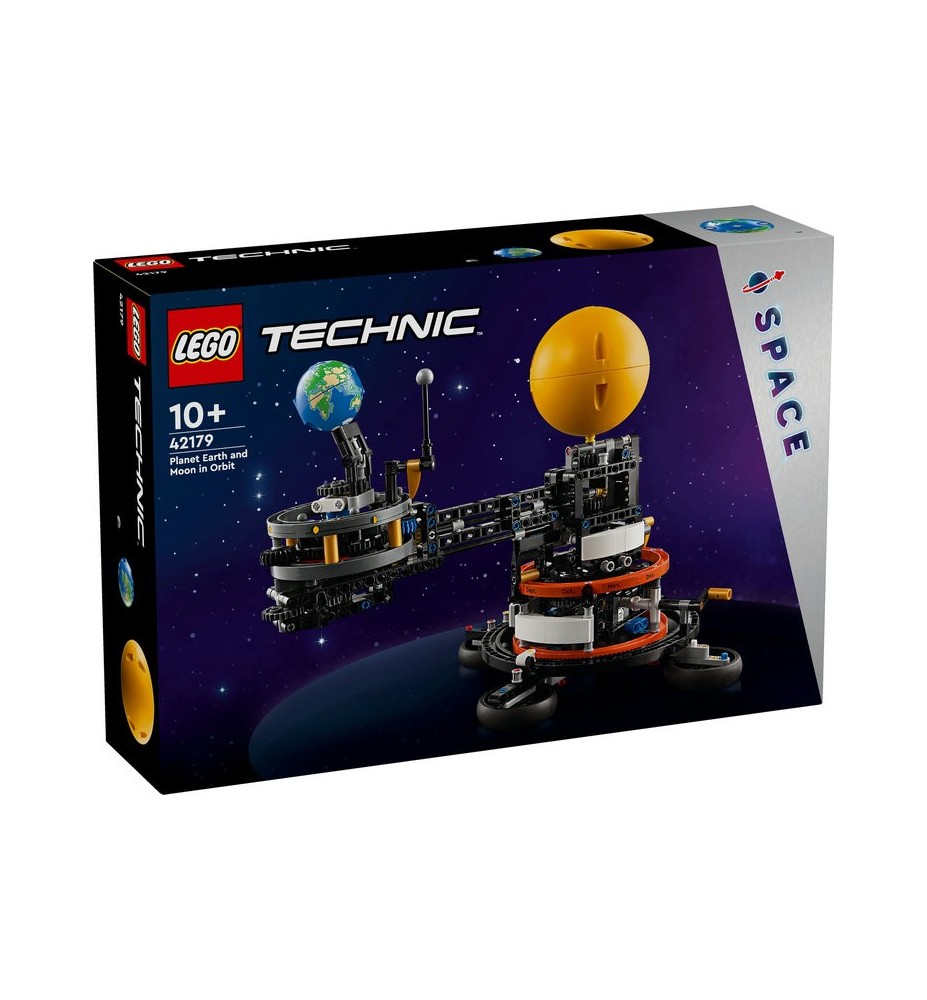 Lego Technic Planeta Tierra Y Luna En Órbita