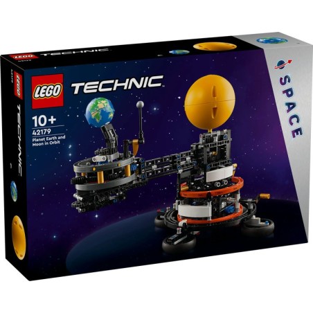 Lego Technic Planeta Tierra Y Luna En Órbita