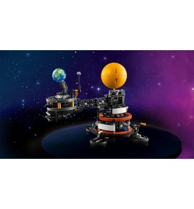 Lego Technic Planeta Tierra Y Luna En Órbita