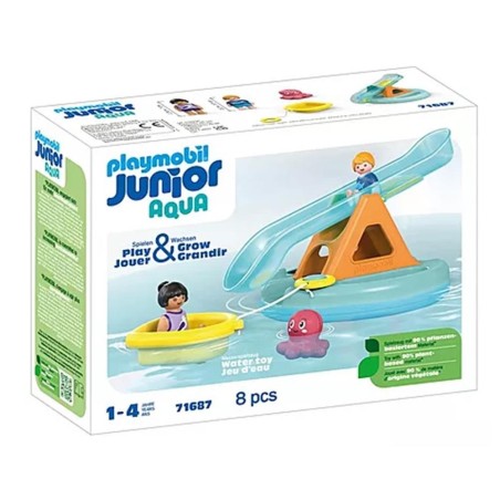 Playmobil Junior Aqua: Isla De Baño Con Tobogán