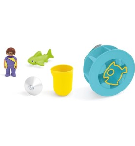 Playmobil Junior Aqua: Rueda De Agua Con Bebé Tiburón