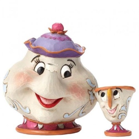 Figura Enesco Disney La Bella Y La Bestia Mrs Potts & Chip