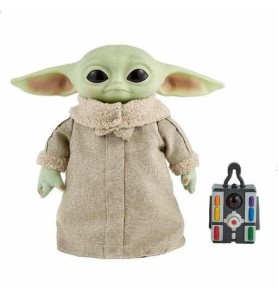 Peluche Mattel El Mandaloriano Star Wars Baby Yoda Con Control Remoto