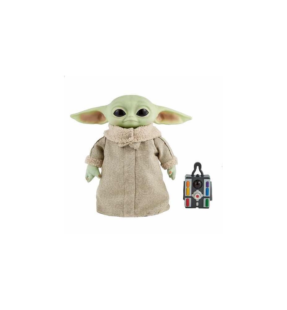 Peluche Mattel El Mandaloriano Star Wars Baby Yoda Con Control Remoto