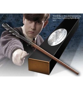 Replica The Noble Collection Harry Potter Neville Longbottom Varita Con Caja Y Placa De Identificacion