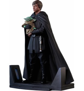 Figura Diamond Select Toys Star Wars The Mandalorian Premier Collection Luke Skywalker & Grogu 1 - 7