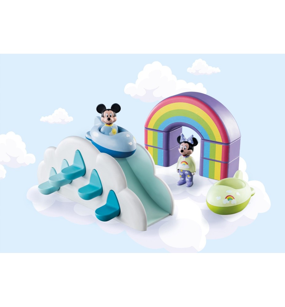 Playmobil 1.2.3 & Disney Mickey Y Minnie Casa En Las Nubes