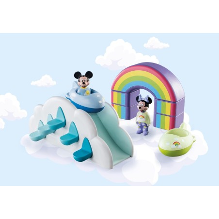 Playmobil 1.2.3 & Disney Mickey Y Minnie Casa En Las Nubes