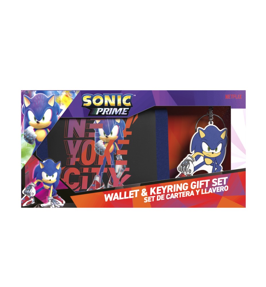 Monedero Cyp Brands Sonic Sonic Prime Keyring Gift Set