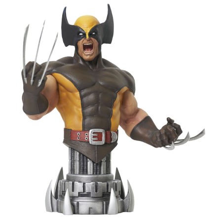 Figura Busto Diamond Collection Marvel Comic Wolverine Brown Mini Busto