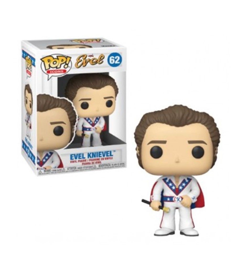 Funko Pop Iconos Evel Evel Knievel Con Opcion Chase 49837