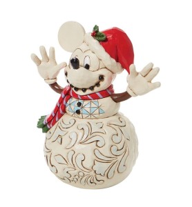 Figura Enesco Disney Muñeco De Nieve Mickey Navideño