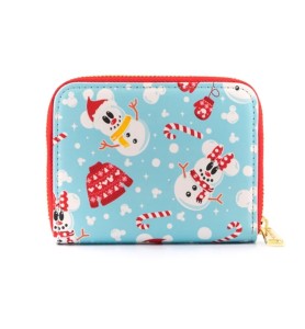 Monedero Loungefly Disney Minnie Y Mickie Muñecos De Nieve Aop