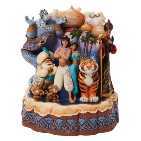 Figura Enesco Disney Aladdin Personajes Diorama Premium