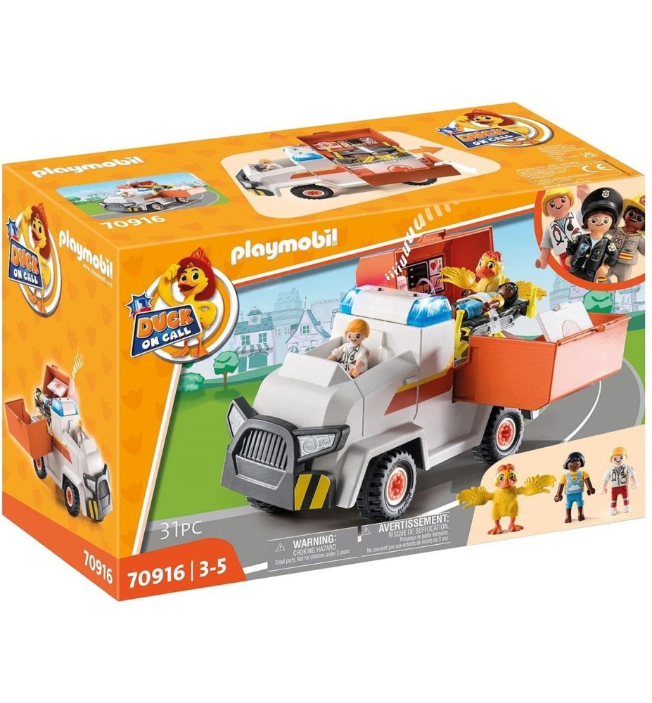 Playmobil Duck On Call Vehiculo De Emergencia Ambulancia