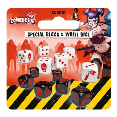 Pack Dados Especial Black - White Juego De Mesa Zombicide