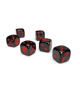 Pack Dados Especial Black - White Juego De Mesa Zombicide