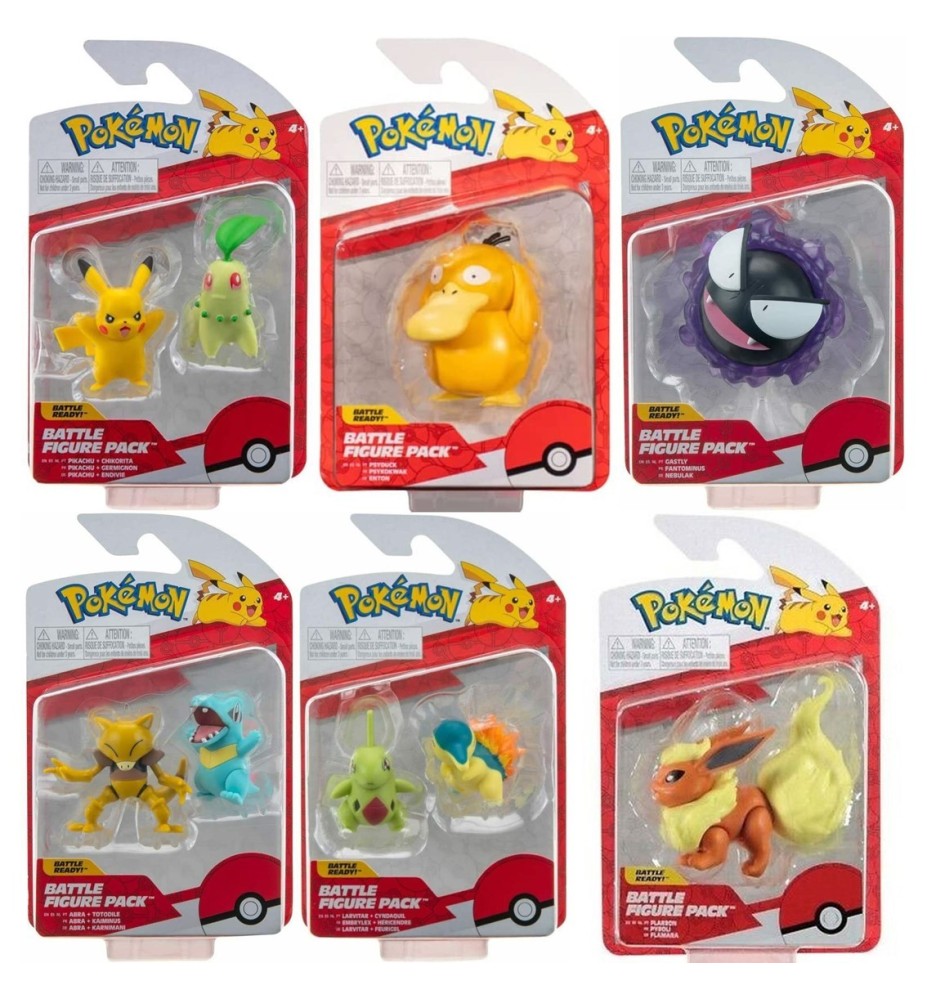 Pack De 6 Figuras Pokémon Batalla Ola 10