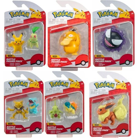 Pack De 6 Figuras Pokémon Batalla Ola 10