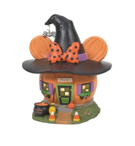 Figura Decorativa Enesco Disney Mickey & Minnie Minnie Casa Calabaza