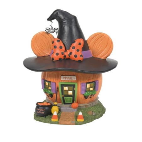 Figura Decorativa Enesco Disney Mickey & Minnie Minnie Casa Calabaza