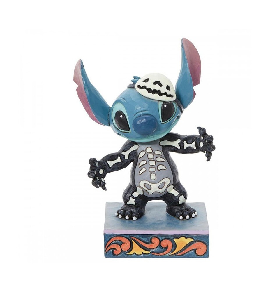 Figura Enesco Disney Stitch Traje De Esqueleto