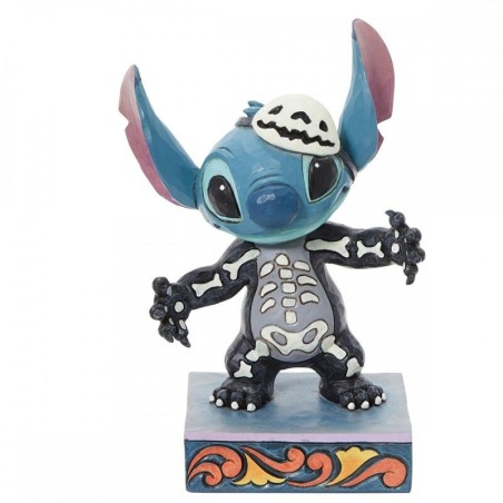 Figura Enesco Disney Stitch Traje De Esqueleto