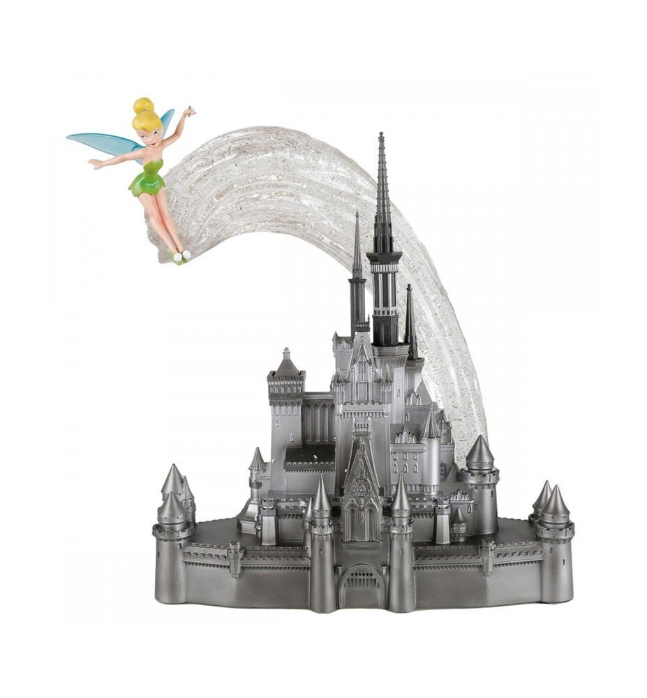 Figura Decorativa Enesco Disney 100 Castillo Junto A Campanilla