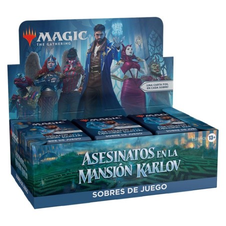 Caja De Sobres Magic The Gathering Sobres De Juego Asesinatos En La Mansión Karlov Español