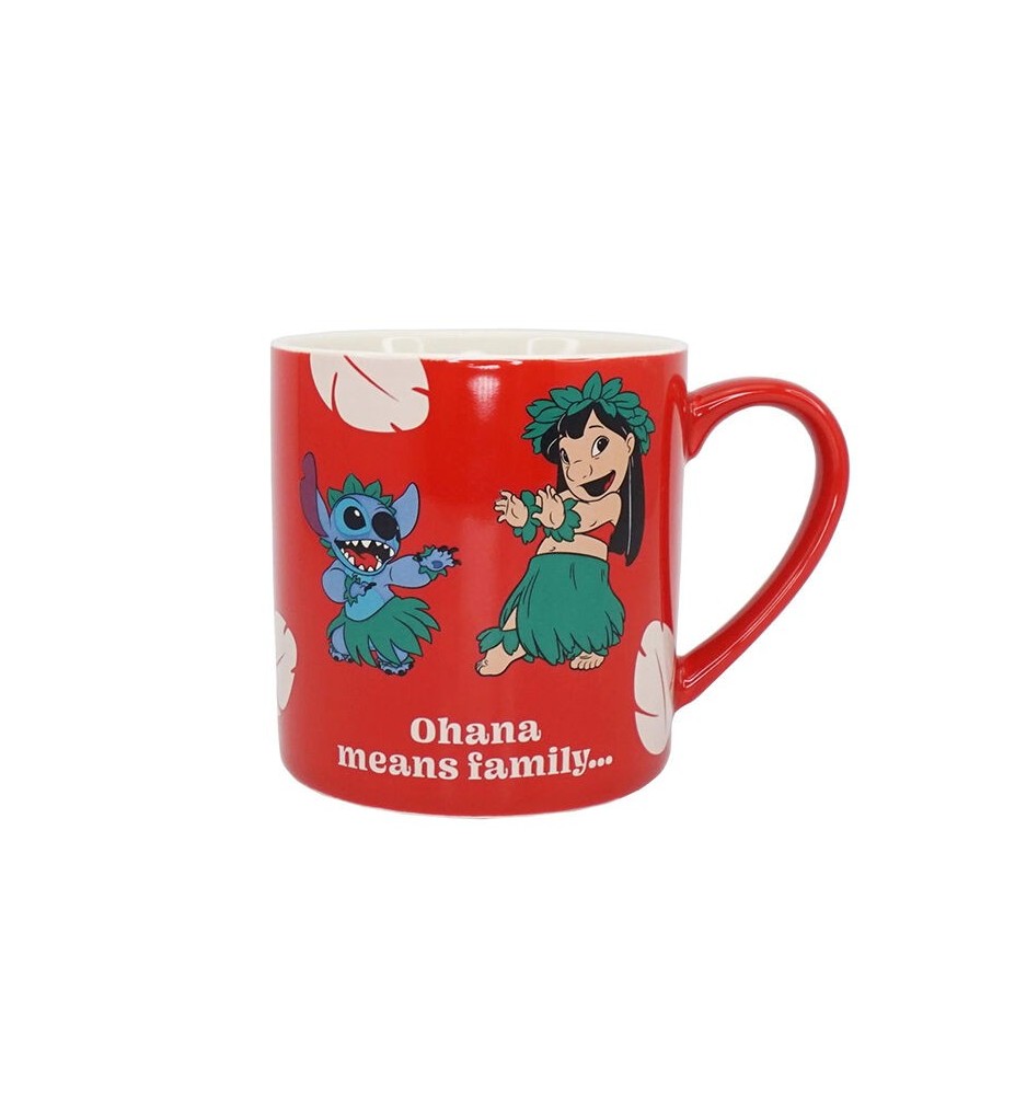 Taza Half Moon Bay Disney Lilo & Stitch Ohana Means Family 310 Ml