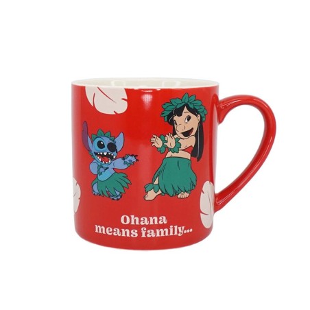 Taza Half Moon Bay Disney Lilo & Stitch Ohana Means Family 310 Ml