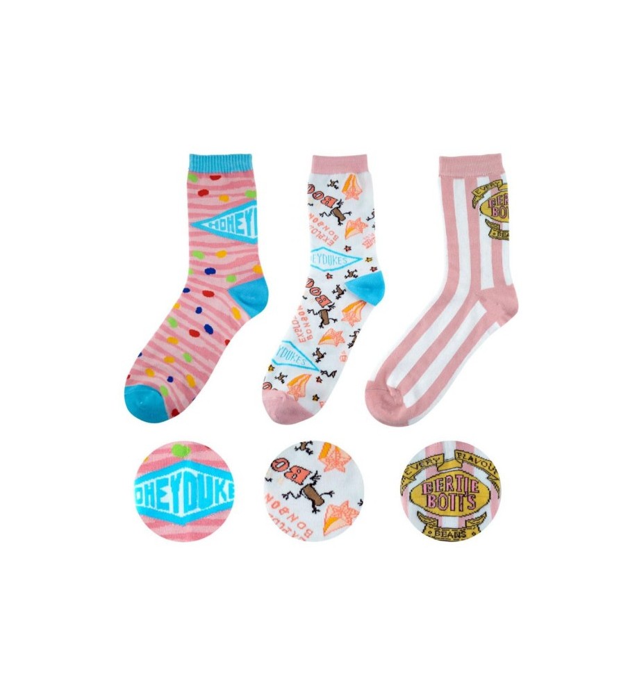 Set 3 Pares De Calcetines Cinereplicas Harry Potter Honeydukes